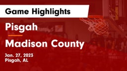 Pisgah  vs Madison County  Game Highlights - Jan. 27, 2023
