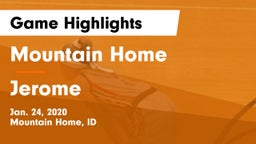 Mountain Home  vs Jerome  Game Highlights - Jan. 24, 2020