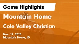 Mountain Home  vs Cole Valley Christian  Game Highlights - Nov. 17, 2020