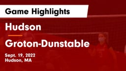 Hudson  vs Groton-Dunstable  Game Highlights - Sept. 19, 2022