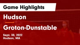 Hudson  vs Groton-Dunstable  Game Highlights - Sept. 30, 2022