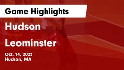 Hudson  vs Leominster  Game Highlights - Oct. 14, 2022