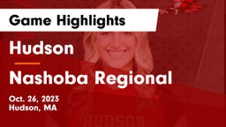 Hudson  vs Nashoba Regional  Game Highlights - Oct. 26, 2023