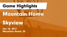 Mountain Home  vs Skyview  Game Highlights - Jan 18, 2017