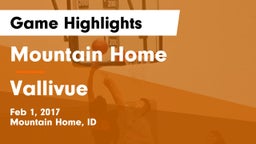 Mountain Home  vs Vallivue  Game Highlights - Feb 1, 2017