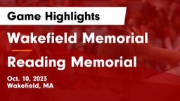 Wakefield Memorial  vs Reading Memorial  Game Highlights - Oct. 10, 2023