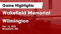 Wakefield Memorial  vs Wilmington  Game Highlights - Oct. 12, 2023