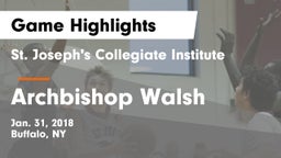 St. Joseph's Collegiate Institute vs Archbishop Walsh Game Highlights - Jan. 31, 2018