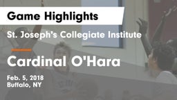 St. Joseph's Collegiate Institute vs Cardinal O'Hara Game Highlights - Feb. 5, 2018