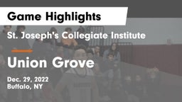 St. Joseph's Collegiate Institute vs Union Grove  Game Highlights - Dec. 29, 2022