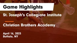 St. Joseph's Collegiate Institute vs Christian Brothers Academy  Game Highlights - April 16, 2023