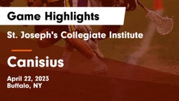 St. Joseph's Collegiate Institute vs Canisius  Game Highlights - April 22, 2023