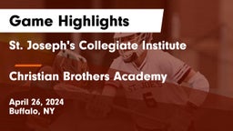 St. Joseph's Collegiate Institute vs Christian Brothers Academy  Game Highlights - April 26, 2024