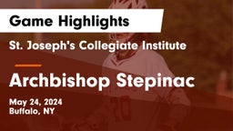 St. Joseph's Collegiate Institute vs Archbishop Stepinac  Game Highlights - May 24, 2024