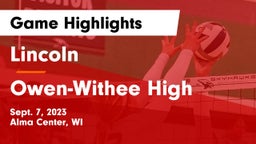 Lincoln  vs Owen-Withee High Game Highlights - Sept. 7, 2023