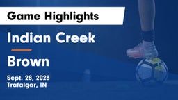 Indian Creek  vs Brown  Game Highlights - Sept. 28, 2023