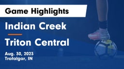 Indian Creek  vs Triton Central  Game Highlights - Aug. 30, 2023