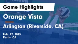 Orange Vista  vs Arlington (Riverside, CA) Game Highlights - Feb. 22, 2023