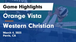 Orange Vista  vs Western Christian  Game Highlights - March 4, 2023