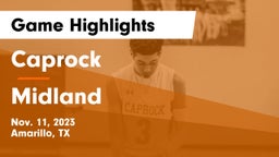 Caprock  vs Midland  Game Highlights - Nov. 11, 2023