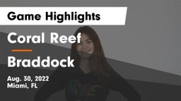 Coral Reef  vs Braddock Game Highlights - Aug. 30, 2022