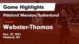 Pittsford Mendon/Sutherland vs Webster-Thomas  Game Highlights - Dec. 22, 2021