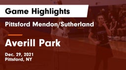 Pittsford Mendon/Sutherland vs Averill Park  Game Highlights - Dec. 29, 2021