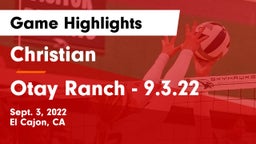 Christian  vs Otay Ranch - 9.3.22  Game Highlights - Sept. 3, 2022