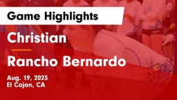 Christian  vs Rancho Bernardo  Game Highlights - Aug. 19, 2023
