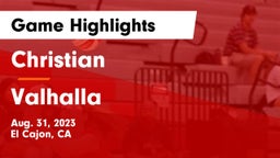 Christian  vs Valhalla Game Highlights - Aug. 31, 2023