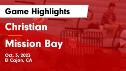 Christian  vs Mission Bay  Game Highlights - Oct. 3, 2023