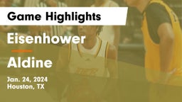 Eisenhower  vs Aldine  Game Highlights - Jan. 24, 2024
