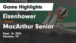 Eisenhower  vs MacArthur Senior  Game Highlights - Sept. 16, 2022