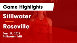 Stillwater  vs Roseville  Game Highlights - Jan. 29, 2021