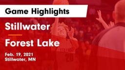 Stillwater  vs Forest Lake  Game Highlights - Feb. 19, 2021