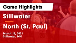 Stillwater  vs North (St. Paul)  Game Highlights - March 18, 2021