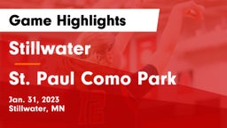 Stillwater  vs St. Paul Como Park  Game Highlights - Jan. 31, 2023