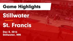 Stillwater  vs St. Francis  Game Highlights - Dec 8, 2016