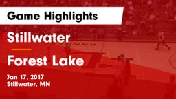 Stillwater  vs Forest Lake  Game Highlights - Jan 17, 2017