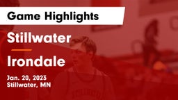 Stillwater  vs Irondale  Game Highlights - Jan. 20, 2023