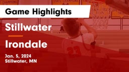 Stillwater  vs Irondale  Game Highlights - Jan. 5, 2024
