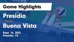 Presidio  vs Buena Vista  Game Highlights - Sept. 16, 2023