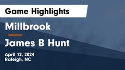 Millbrook  vs James B Hunt Game Highlights - April 12, 2024