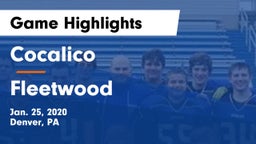 Cocalico  vs Fleetwood  Game Highlights - Jan. 25, 2020