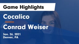 Cocalico  vs Conrad Weiser  Game Highlights - Jan. 26, 2021