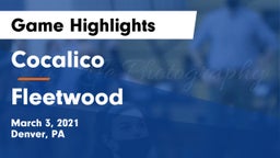 Cocalico  vs Fleetwood  Game Highlights - March 3, 2021