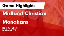Midland Christian  vs Monahans  Game Highlights - Dec. 17, 2019