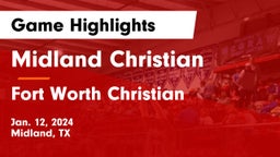 Midland Christian  vs Fort Worth Christian  Game Highlights - Jan. 12, 2024