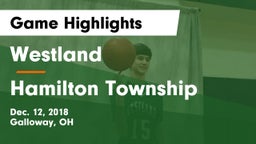 Westland  vs Hamilton Township  Game Highlights - Dec. 12, 2018