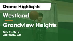 Westland  vs Grandview Heights  Game Highlights - Jan. 15, 2019